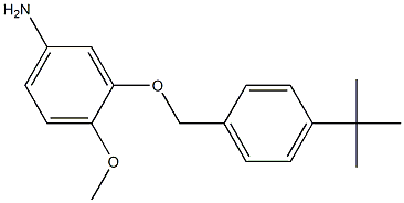 3-[(4-tert-butylphenyl)methoxy]-4-methoxyaniline Struktur