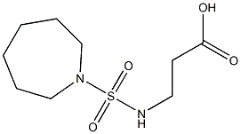 3-[(azepane-1-sulfonyl)amino]propanoic acid Struktur