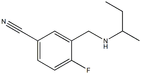 3-[(butan-2-ylamino)methyl]-4-fluorobenzonitrile Struktur