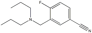 3-[(dipropylamino)methyl]-4-fluorobenzonitrile Struktur