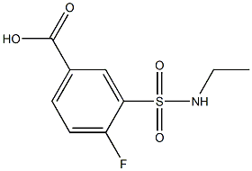 3-[(ethylamino)sulfonyl]-4-fluorobenzoic acid Struktur