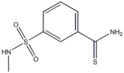 3-[(methylamino)sulfonyl]benzenecarbothioamide Struktur