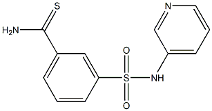 3-[(pyridin-3-ylamino)sulfonyl]benzenecarbothioamide Struktur