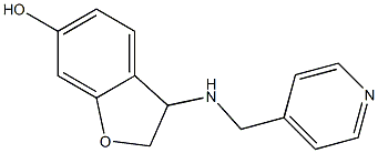 3-[(pyridin-4-ylmethyl)amino]-2,3-dihydro-1-benzofuran-6-ol Struktur