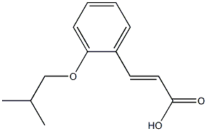 3-[2-(2-methylpropoxy)phenyl]prop-2-enoic acid Struktur