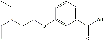 3-[2-(diethylamino)ethoxy]benzoic acid Struktur