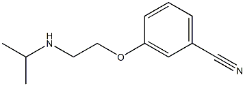 3-[2-(propan-2-ylamino)ethoxy]benzonitrile Struktur