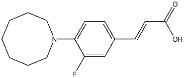 3-[4-(azocan-1-yl)-3-fluorophenyl]prop-2-enoic acid Struktur