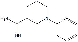 3-[phenyl(propyl)amino]propanimidamide Struktur