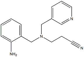 3-{[(2-aminophenyl)methyl](pyridin-3-ylmethyl)amino}propanenitrile Struktur