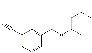 3-{[(4-methylpentan-2-yl)oxy]methyl}benzonitrile Struktur