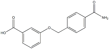 3-{[4-(aminocarbonyl)benzyl]oxy}benzoic acid Struktur