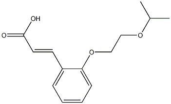 3-{2-[2-(propan-2-yloxy)ethoxy]phenyl}prop-2-enoic acid Struktur