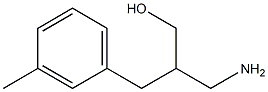 3-amino-2-[(3-methylphenyl)methyl]propan-1-ol Struktur