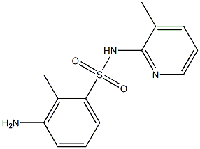 3-amino-2-methyl-N-(3-methylpyridin-2-yl)benzene-1-sulfonamide Struktur