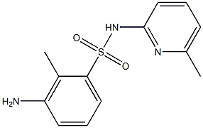 3-amino-2-methyl-N-(6-methylpyridin-2-yl)benzene-1-sulfonamide Struktur