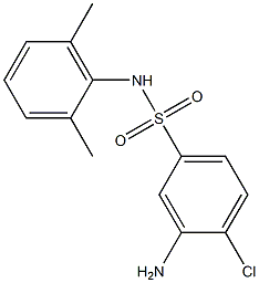 3-amino-4-chloro-N-(2,6-dimethylphenyl)benzene-1-sulfonamide Struktur