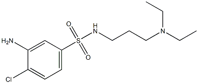 3-amino-4-chloro-N-[3-(diethylamino)propyl]benzene-1-sulfonamide Struktur