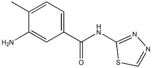 3-amino-4-methyl-N-(1,3,4-thiadiazol-2-yl)benzamide Struktur