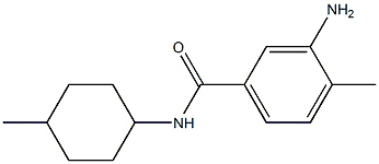 3-amino-4-methyl-N-(4-methylcyclohexyl)benzamide Struktur