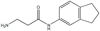 3-amino-N-(2,3-dihydro-1H-inden-5-yl)propanamide Struktur