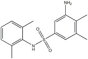 3-amino-N-(2,6-dimethylphenyl)-4,5-dimethylbenzene-1-sulfonamide Struktur