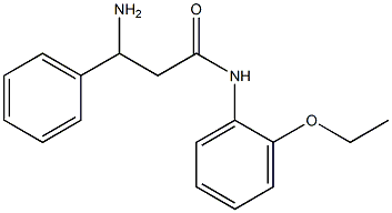 3-amino-N-(2-ethoxyphenyl)-3-phenylpropanamide Struktur