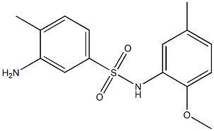 3-amino-N-(2-methoxy-5-methylphenyl)-4-methylbenzene-1-sulfonamide Struktur