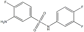 3-amino-N-(3,4-difluorophenyl)-4-fluorobenzene-1-sulfonamide Struktur