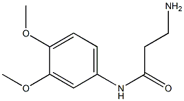 3-amino-N-(3,4-dimethoxyphenyl)propanamide Struktur