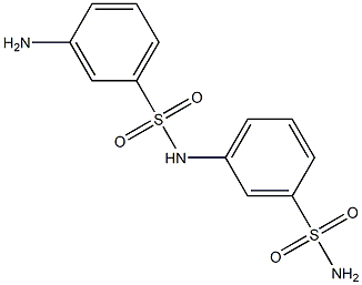 3-amino-N-(3-sulfamoylphenyl)benzene-1-sulfonamide Struktur