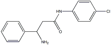 3-amino-N-(4-chlorophenyl)-3-phenylpropanamide Struktur