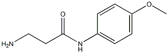 3-amino-N-(4-methoxyphenyl)propanamide Struktur