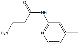 3-amino-N-(4-methylpyridin-2-yl)propanamide Struktur