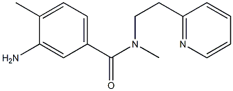 3-amino-N,4-dimethyl-N-[2-(pyridin-2-yl)ethyl]benzamide Struktur