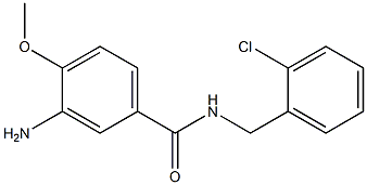 3-amino-N-[(2-chlorophenyl)methyl]-4-methoxybenzamide Struktur