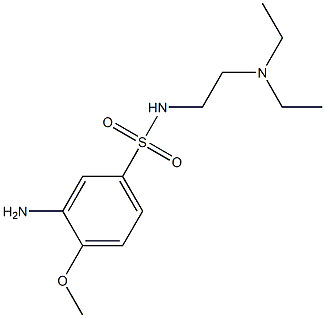 3-amino-N-[2-(diethylamino)ethyl]-4-methoxybenzene-1-sulfonamide Struktur