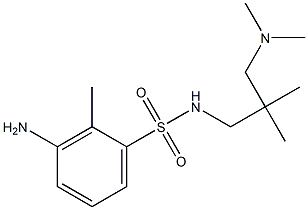 3-amino-N-{2-[(dimethylamino)methyl]-2-methylpropyl}-2-methylbenzene-1-sulfonamide Struktur