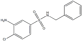 3-amino-N-benzyl-4-chlorobenzene-1-sulfonamide Struktur