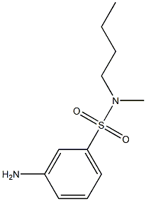 3-amino-N-butyl-N-methylbenzene-1-sulfonamide Struktur