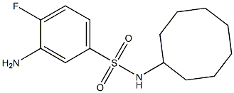 3-amino-N-cyclooctyl-4-fluorobenzene-1-sulfonamide Struktur