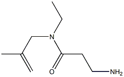 3-amino-N-ethyl-N-(2-methylprop-2-enyl)propanamide Struktur