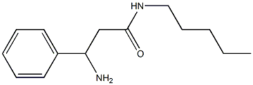 3-amino-N-pentyl-3-phenylpropanamide Struktur