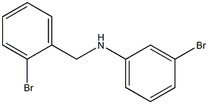 3-bromo-N-[(2-bromophenyl)methyl]aniline Struktur