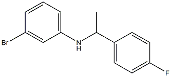 3-bromo-N-[1-(4-fluorophenyl)ethyl]aniline Structure