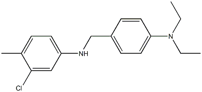 3-chloro-N-{[4-(diethylamino)phenyl]methyl}-4-methylaniline Struktur