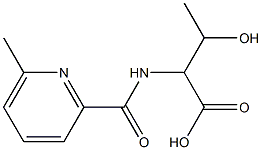 3-hydroxy-2-{[(6-methylpyridin-2-yl)carbonyl]amino}butanoic acid Struktur