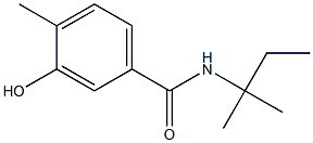 3-hydroxy-4-methyl-N-(2-methylbutan-2-yl)benzamide Struktur