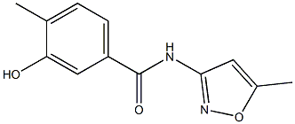 3-hydroxy-4-methyl-N-(5-methyl-1,2-oxazol-3-yl)benzamide Struktur