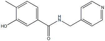 3-hydroxy-4-methyl-N-(pyridin-4-ylmethyl)benzamide Struktur